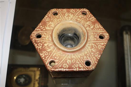 An Hispano Moresque style inkstand,